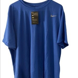 Nike dri-fit tee royal blue nwt 2xl